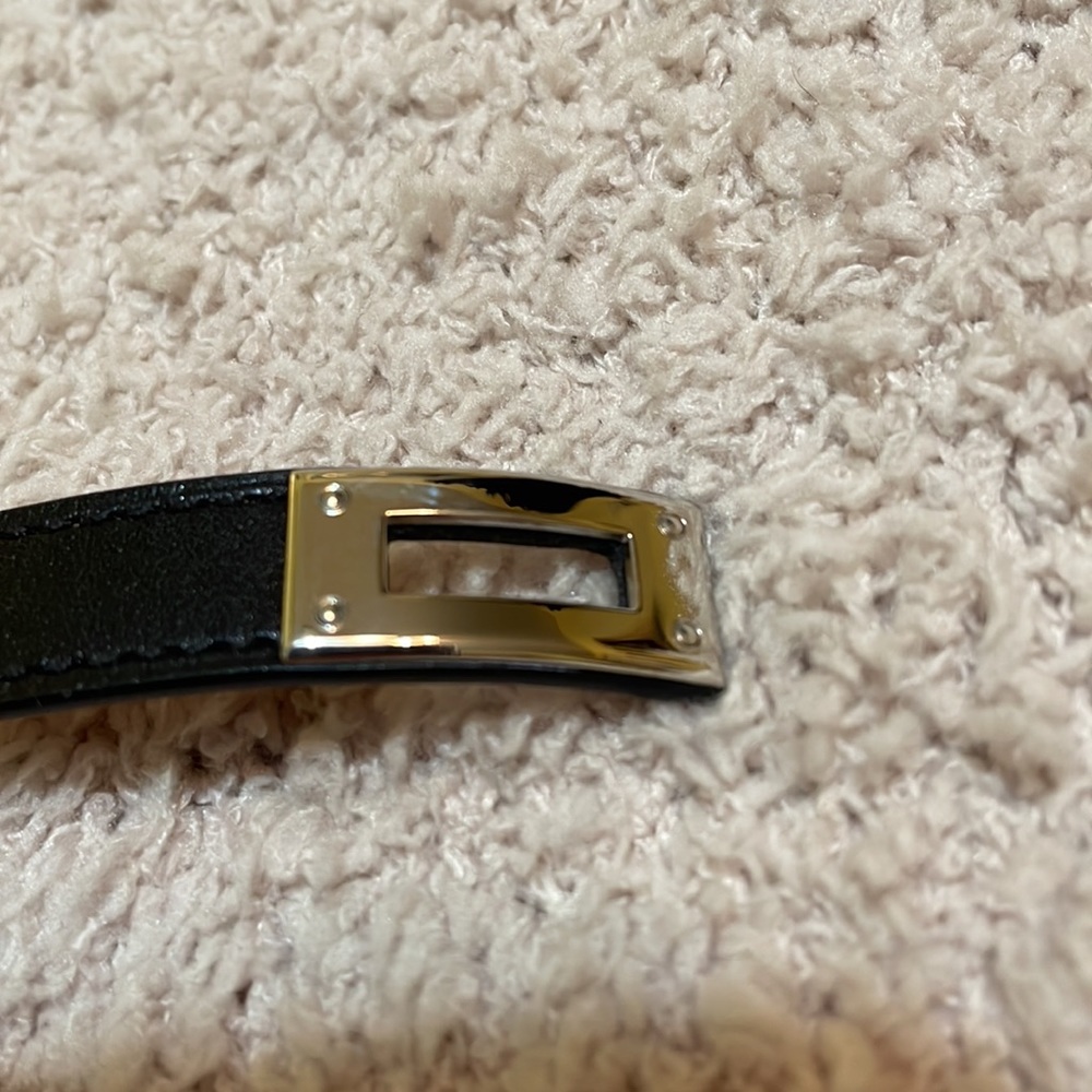 Hermes Kelly Double Tour Box leather black color size small - Picture 6 of 11